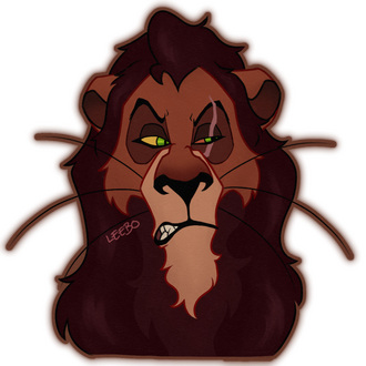 Scar from The Lion King drawn by me