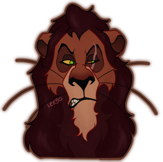 Scar from The Lion King drawn by me
